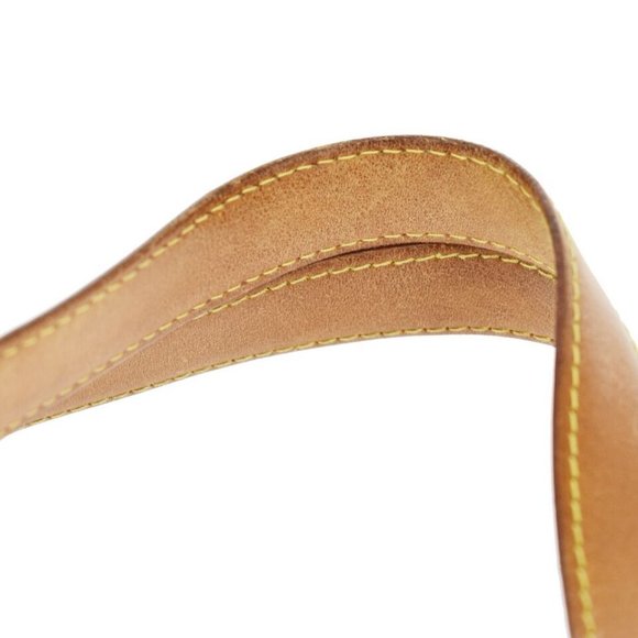 LOUIS VUITTON Hampstead MM Shoulder Bag Damier Azur Leather White - Picture 7 of 12